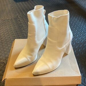 Steve Madden White Booties